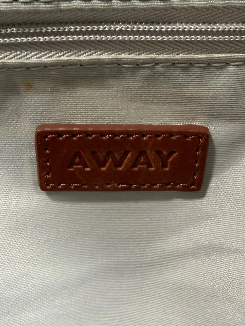 AWAY Weekender Travel Canvas Leather Duffel Bag Navy Blue
